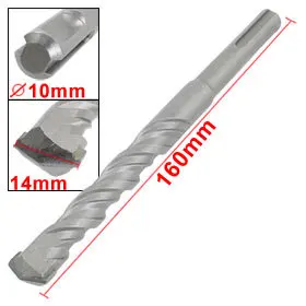 Aexit 10mm Tip Tool Holder Width 155mm Length SDS Drill Hole Masonry Impact Drill Bit Model:18as178qo681 